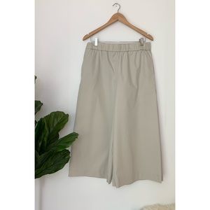 COS Taupe Crop Wide Leg Pant